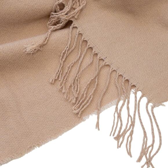 Soia & Kyo Pink Wrap Shawl Fringe Trim Woven Scarf Scarfigan - Picture 5 of 11